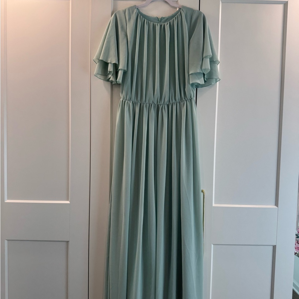 Elegant Mint Green Maxi Dress